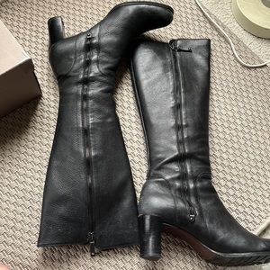 Cole Haan Tall Boots with Double Zipper